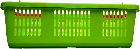 KOSZYK PLASTIKOWY NA OWOCE I WARZYWA AŻUROWY Z RĄCZKĄ