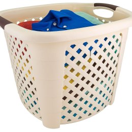 Kosz kwadrat RATTAN 34l -beż */ 44x44x33 cm/