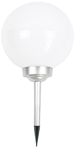 LAMPA SOLARNA KULA MLECZNA 30x62CM
