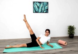 MATA DO JOGI I FITNESS TPE ANTYPOŚLIZGOWA MIĘTOWO-SZARA ENERO FIT