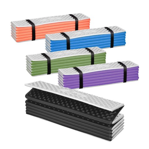 NC17103 KARIMATA SKŁADANA TURYSTYCZNA Z PODBICIEM ALUMINIOWYM + XPE 195 CM FIOLETOWA NILS CAMP