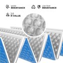 NC17103 KARIMATA SKŁADANA TURYSTYCZNA Z PODBICIEM ALUMINIOWYM + XPE 195 CM NIEBIESKA NILS CAMP