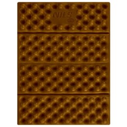 NC17105 MATA KEMPINGOWA DO SIEDZENIA Z PODBICIEM ALUMINIOWYM +IXPE 40 CM BRĄZOWA NILS CAMP