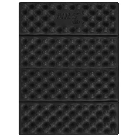 NC17105 MATA KEMPINGOWA DO SIEDZENIA Z PODBICIEM ALUMINIOWYM +IXPE 40 CM CZARNA NILS CAMP