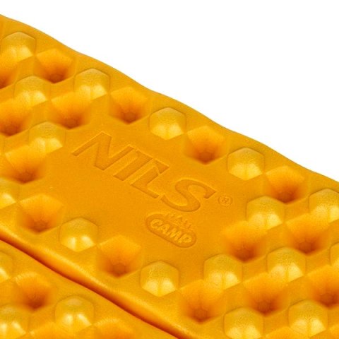 NC17105 MATA KEMPINGOWA DO SIEDZENIA Z PODBICIEM ALUMINIOWYM +IXPE 40 CM ŻÓŁTA NILS CAMP