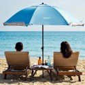 NC17114 PARASOL/PARAWAN PLAŻOWY 2W1 XXL 240 CM NIEBIESKI NILS
