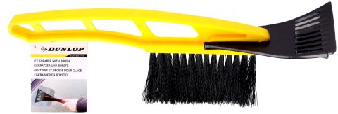 SKROBACZKA DO LODU SZCZOTKA 2W1 31CM DUNLOP ŻÓŁTA