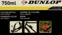 BIDON ROWEROWY DUNLOP 750ML Z KOSZYKIEM BIAŁY
