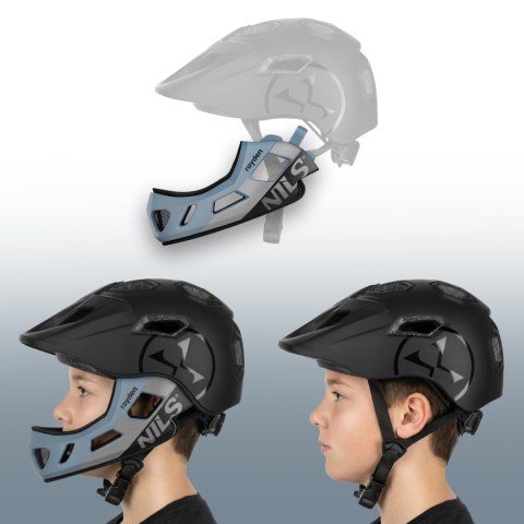 MT401 RAYDEN KASK FULL FACE Z ODPINANĄ SZCZĘKĄ S(52-56CM) NILS EXTREME