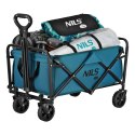NC4306 WÓZEK TURYSTYCZNY SKŁADANY TURKUSOWY 70L NILS CAMP