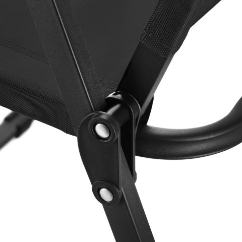 NC4307 KRZESŁO SKŁADANE CZARNE NILS CAMP