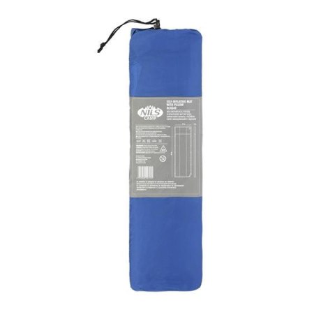 NC4349 NIEBIESKO-SZARA MATA SAMOPOMPUJĄCA Z PODUSZKĄ NILS CAMP