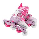 NJ1025 ŁYŻWOROLKI 2w1 FLIPZY RÓŻOWE ROZM. XS(27-30) NILS FUN