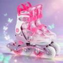 NJ1025 ŁYŻWOROLKI 2w1 FLIPZY RÓŻOWE ROZM. S(31-34) NILS FUN
