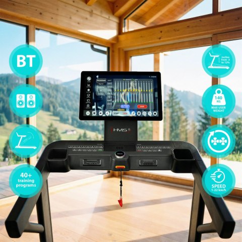 TERRUN475 BIEŻNIA TRENINGOWA Z DWUKIERUNKOWĄ REGULACJĄ KĄTA NACHYLENIA HMS