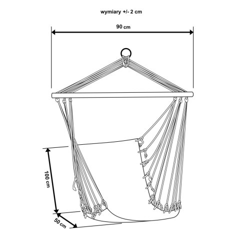 HAMAK FOTEL BRAZYLIJSKI 100X50CM NATURA JUNGLE LIGHT