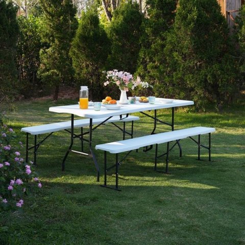 NC1618 STÓŁ TURYSTYCZNY 180 CM BIAŁY NILS CAMP