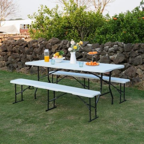 NC1618 STÓŁ TURYSTYCZNY 180 CM BIAŁY NILS CAMP