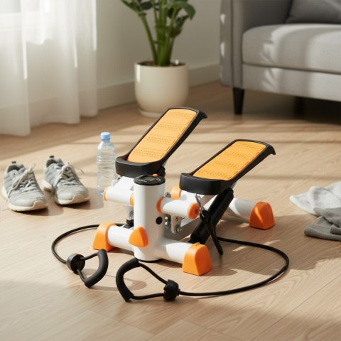 S3092 POMARAŃCZOWO-BIAŁY STEPPER PROSTY Z LINKAMI HMS