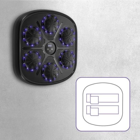 TB03 ELEKTRONICZNA TARCZA BOKSERSKA BLUETOOTH Z MUZYKĄ I RĘKAWICAMI HMS