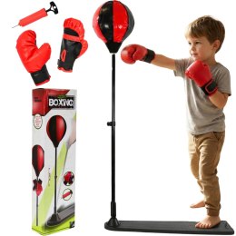 ZESTAW BOKSERSKI ENERO DLA DZIECI REGULOWANY 75-128CM Z RĘKAWICAMI