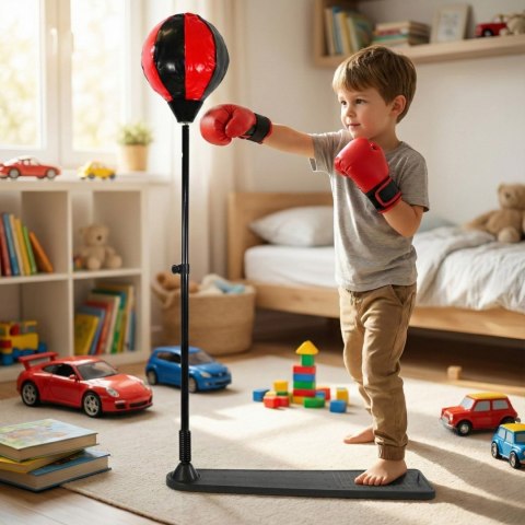 ZESTAW BOKSERSKI ENERO DLA DZIECI REGULOWANY 75-128CM Z RĘKAWICAMI