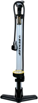 POMPKA WARSZTATOWO ROWEROWA DUNLOP 230Psi (16Bar) Z MANOMETREM SZARA