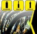 POMPKA WARSZTATOWO ROWEROWA DUNLOP 230 PSI (16Bar) Z MANOMETREM CZERWONY