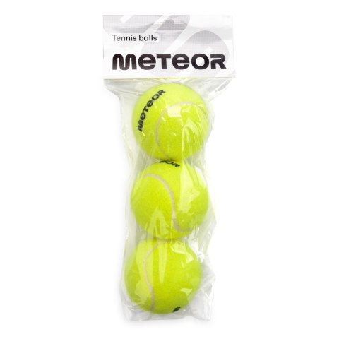 Piłki do tenisa ziemnego Meteor 3 sztuki