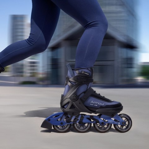 NA22151 ŁYŻWOROLKI ARMOUR GRANATOWE ROZM. 42 NILS EXTREME