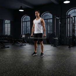 POS35 PODŁOGA GUMOWA POD SPRZĘT FITNESS Z WYPUSTKAMI BLACK/YELLOW HMS