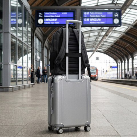 NC4503 PLECAK MIEJSKI Z USB SZARY NILS