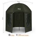 NC4701 PARASOL WĘDKARSKI Z PEŁNĄ OSŁONĄ NILS CAMP