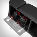 ZESTAW LM4012 ŁAWKA MULTIFUNKCYJNA 4w1 + 2x SR52 SZTANGIELKA REGULOWANA HMS