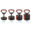 HANTLA KOMPOZYTOWA KETTLEBELL 10 KG(4X2,5KG) EB FIT