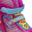 NJ4613 A różowy ROZM. L (38-41) ŁYŻWOROLKI NILS EXTREME