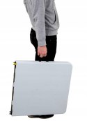 STÓŁ CATERINGOWY SKŁADANY W WALIZKĘ 120x60CM 100KG