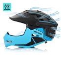 Kask rowerowy full-face Meteor Hydra M 55-58 cm czarny/niebieski