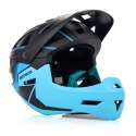 Kask rowerowy full-face Meteor Hydra S 51-55 cm czarny/niebieski