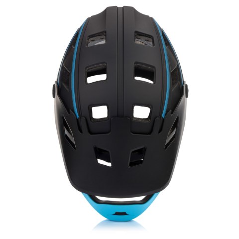 Kask rowerowy full-face Meteor Hydra S 51-55 cm czarny/niebieski