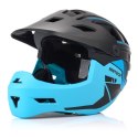 Kask rowerowy full-face Meteor Hydra S 51-55 cm czarny/niebieski